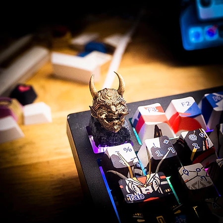 Golden Hannya Mask Keycap