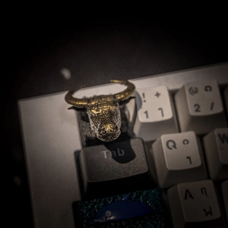 Bronze Bull Head Keycap