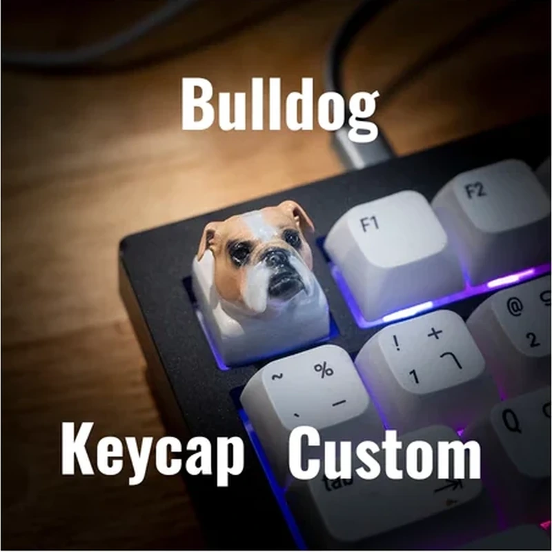 Bulldog Custom Keycap