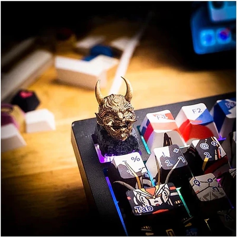 Golden Hannya Mask Keycap