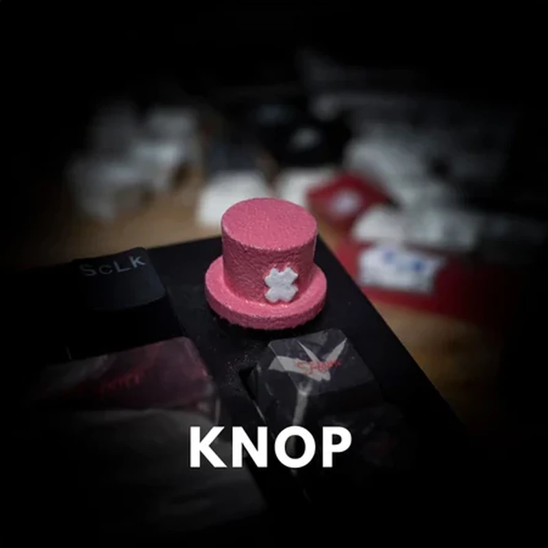 Pink Top Hat Knob